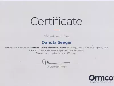 certificate-ormco